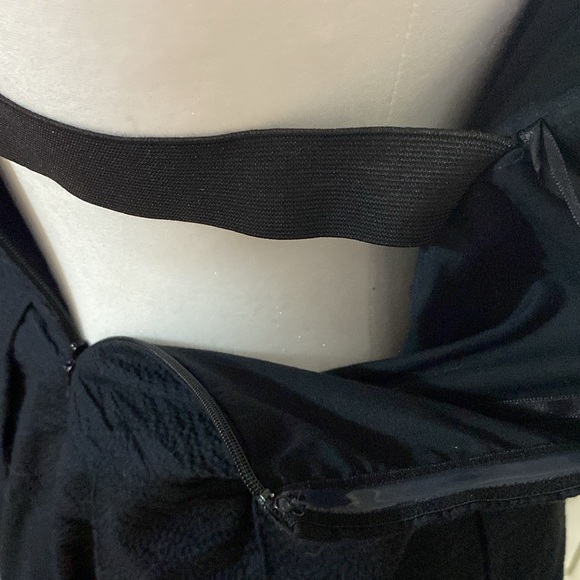 4/20 J.Crew Black Strapless Seersucker Fit & flare cocktail event dress size 10 - Picture 7 of 8